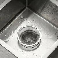 Kitchen Sink Strainer with Handle, Stainless Steel Strainer and Sink Drain Strainer, Large Sink Waste Strainer to Prevent Clogs in Household Drains