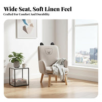 Upholstered Lowsupport Chair Supportive rearrest for Bedroom, awayice, Readers