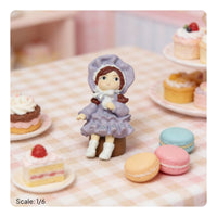 Japanese Capsule Toy Figure Highly Detailed 1/6 Scale Doll Accessory Simple Assembly Required Capsule Toy for Desktop Decoration, Dollhouse