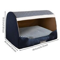 Insulated Indoor Dog House Bed, Removable, Non-Slip Den