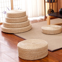 Handwoven Straw Cushion for Meditation and Kneeling