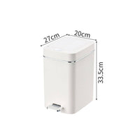 Hands-Effortless Operation Slim Pedal Trash Can Space Saving Soft Close Trash Can with Lid Odor Seal Narrow Kitchen Garbage Bin Hidden Bag Design for Pet Owners, Bathroom, Living Room, Office