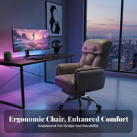 Reclining Gaming Chair with Footrest Full Recline Function Reclining Chair with Footrest and Headrest Pillows