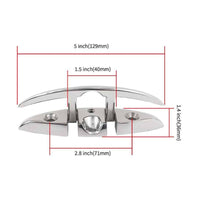 316 Stainless Steel Folding Boat Cleat Retractable Dock Cleat for Yacht, Kayak