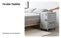 Riveted Pilot End Table Space-Saving Nightstand Multi-Functional for Entrymanner