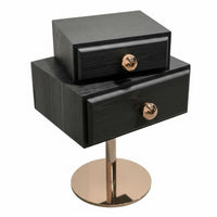 Round Pedestal Table Creative Design Nightstand Space-Saving for Bedroom, Office