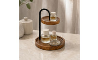 Two-Tier Tabletop Rack Arched Support Tiered Shelf Stand Multi Purpose Display Riser for Desktop