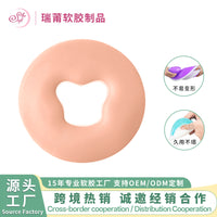 超薄硅胶趴枕美容院专用酒精一擦即净按摩床圆形超薄脸垫硅胶趴枕