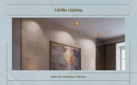 Brass Adjustable LED Spotlight