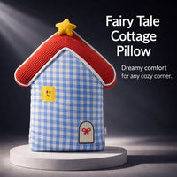 Cartoon Fairy Tale House Pillow, Soft Plush Cushion