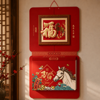 2026 Year of the Horse Wall Calendar with Daily Pages and Blessing Tag