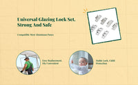Stainless Steel Sash Lock, Three-Hole, Security Hardware
