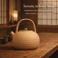 Maifan Stone Teapot with Candle Stove - New Chinese Style