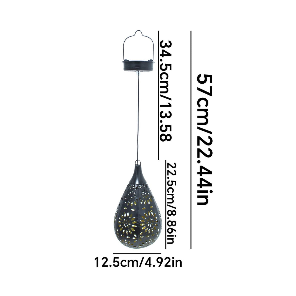 Hollow Projection Lantern Energy Saving Decorative Projection Light for Garden