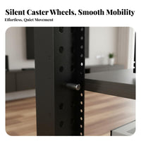 Steel and Wood Amplifier Stand Heavy Duty Multi-Tier Audio Equipment Rack Space-Saving Vertical Design Adjustable Shelf Stereo Rack for Living Room
