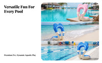 Buoyancy Vest with Seat | Double-Layer PVC Construction,  Inflatable Swim Vest with Buckles, for Pool