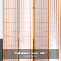 Foldable Design Japanese Shoji Divider Freestanding Multi-Panel Shoji Screen Space-Saving Folding Partition Creates Privacy for Apartment Dwellers, Homeowners, Awayice Workers, Entryway, Living Room, Bedroom, Photo Studio