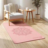 Fitness Mat Non-Slip Fitness Mat with Carrying Strap Textured for Yogis, Dancers, Home Workouts, Floor Training