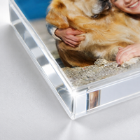 Magnet Photo Frame, Clear, 10mm Thick, Desktop, Freestanding, Photo Frame, Wedding, Family Photo, Gift