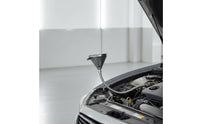 Metal Gooseneck Funnel Heavy Duty Funnel with Screen Spill-Resistant for Vehicle Owners, Automotive Maintenance, Garage