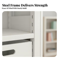 Multi-Tier Storage Single Unit with Drawers Minimalist Design Storage Single Unit with Drawers Large Capacity Easy Assembly