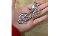 90 Mm Double Head Hook Diving Clip One Handed Use Marine Gear for Divers, Snorkeling