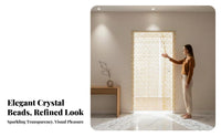 Beaded String Curtain Transparent Design Room Divider Decorative for Homeowners