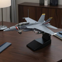 Preassembled F/A-18F Model Finished Fighter Jet Model Realistic Museum-Quality for Office Decor