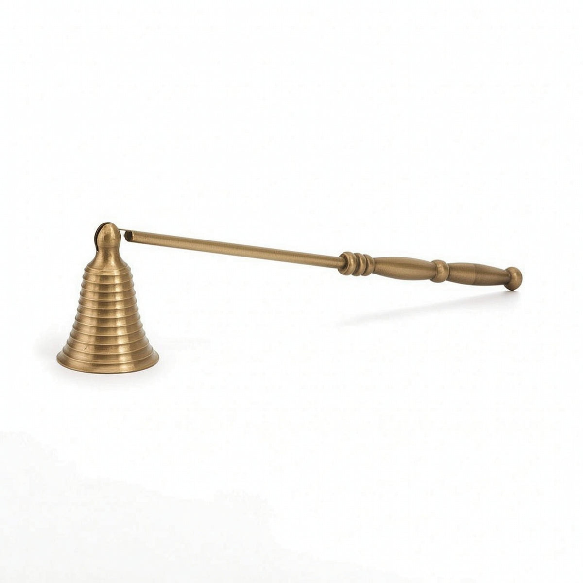 Candle Extinguishers with Cone Shaped Head Vintage Candle Extinguishers with Long Handle Polished Tool for Home Decorators, Mantel