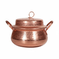 Hammered Copper Pot Handmade Wide-Bellied Copper Pot Easy to Clean for Gas Stove