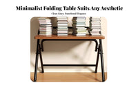 Foldable Computer Desk Compact Folding Desk Lightweight for Telecommute Workers