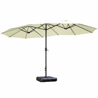 Triplecover Sun-Protective Protection Large Vented Awning Rain and Sun Resistant Patio Umbrella for Homeowners, Families, Courtyard, Backyard