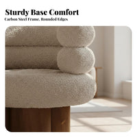 Plush Roll Armchair Designer inspired by Oversized leisure Armchair snug Comfort dense Padding for Homeowners, Balcony