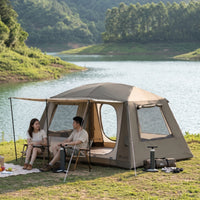 Multi-Room Inflatable Camping Tent Protection Family Camping Tent Rainproof Spacious for Families