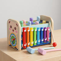 Pounding Pegs Toy Combination Pounding Toy with Mallet Multifunctional Pounding Pegs Game for Young Children, Kids, Playroom, Preschool