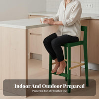 Continuous Loop supportrest Stool modern aesthetic design Counter Chair Modern Aesthetic Ergonomic Design for Kitchen Island
