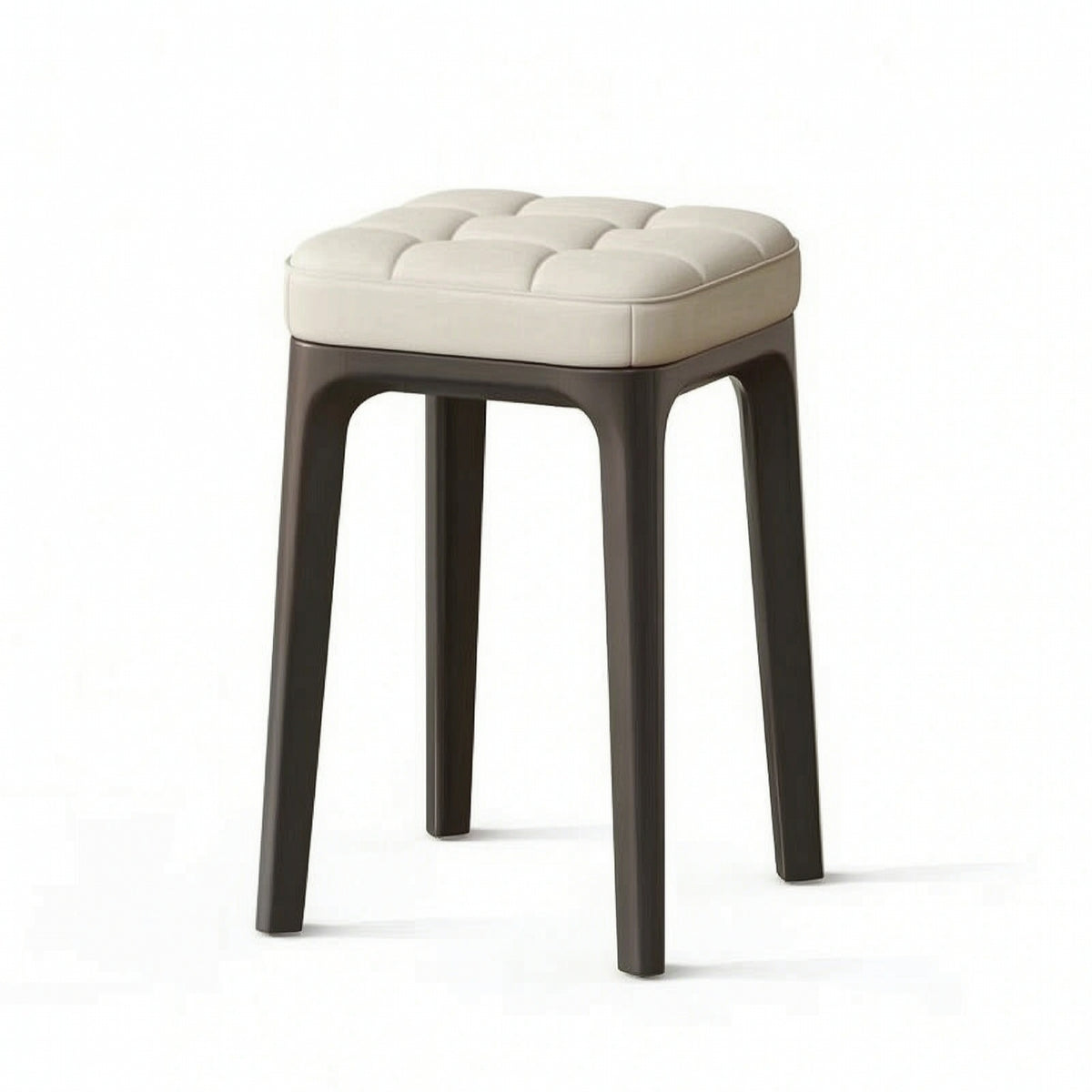 Upholstered Stool Stackable Foot Rest Compact for Living Room, Entryway
