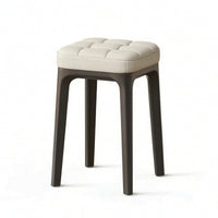 Upholstered Stool Stackable Foot Rest Compact for Living Room, Entryway