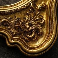 Resin Photo Frame Gold Oval Picture Frame Decorative for Desk