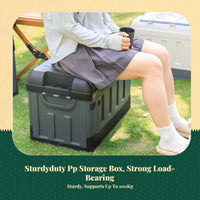 Foldable leather trunk organizer