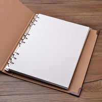 B5 9-Hole Loose Leaf Notebook Refills Kraft Black Cardboard DIY Scrapbook Inserts