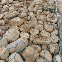 Gabion Mesh 100x100cm, Galvanised Wire Mesh Cages, Stone Baskets for Retaining Wall, Flood & Slope Protection