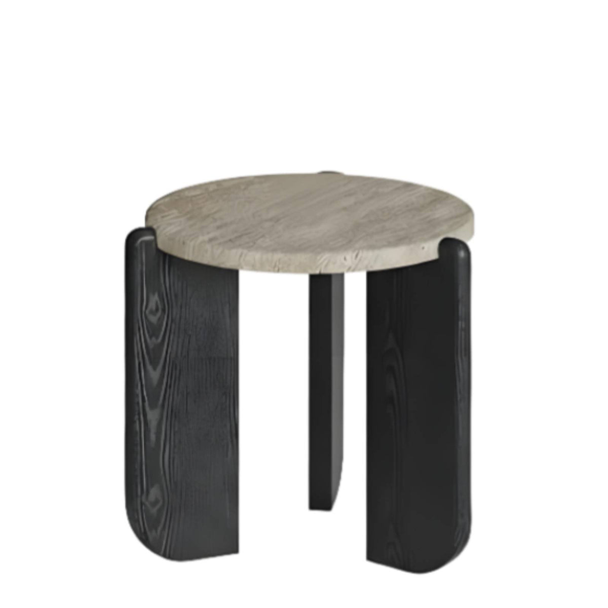 Round Pedestal Table Natural Imperfection Aesthetic Design Round Pedestal Stand Minimalist Aesthetic Space-Saving Size