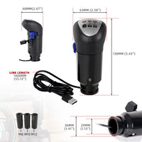 Racing Game Simulator Shifter with Dual-Button High-Low Gear Shift Knob for Logitech G29 G27