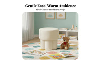 Mushroom Pouf Boucle Texture toadstoolShaped Pouf space-saving Size for Small areas
