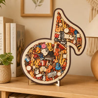 跨境亚马逊创意热销个性便携式Instrument Jigsaw Puzzle音符拼图