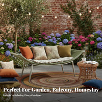 4 Pieces Woven Outdoor Seating Set Waterproof for guest accommodation Business Owners, Entertainers