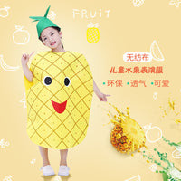 六一儿童水果蔬菜表演服幼儿园演出服装苹果菠萝草莓万圣节南瓜服