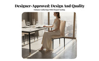 Stackable Highspine Chair Modern & Design Armless Dining Chair Sturdy Business-Grade Grade for Families, Banquet Hall