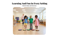 Enhances Coordination Kids Balance Stepping St Single S Early Learning Balance Stepping St Single S Sturdy Tactile Sensory Discs Lightweight for Preschoolers, Children 3+, Toddlers, Kindergarten, Daycare Center, Physical Rehabilitation, Playroom